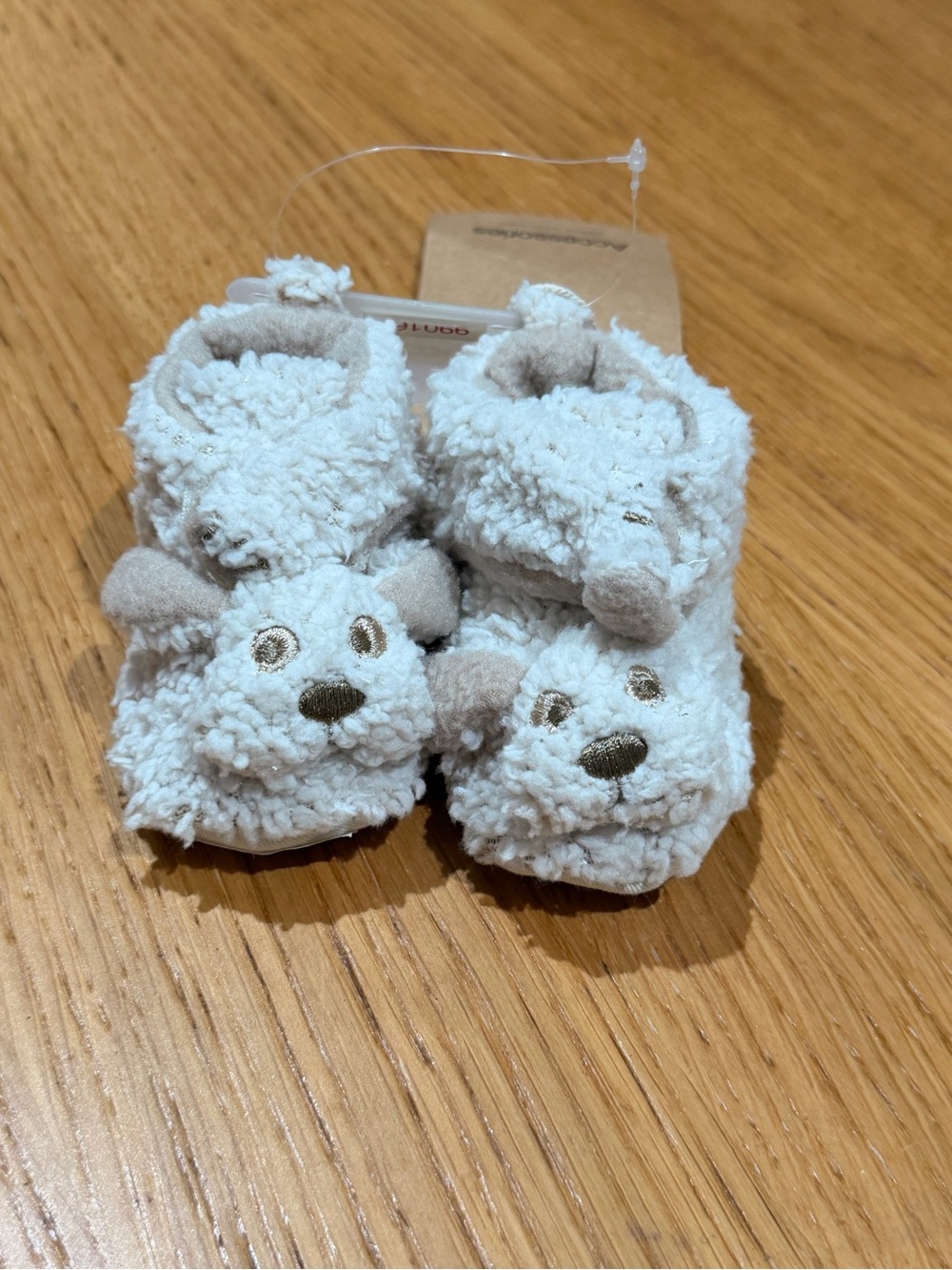 Cream Sherpa Booties - Cozy Infant Shoes